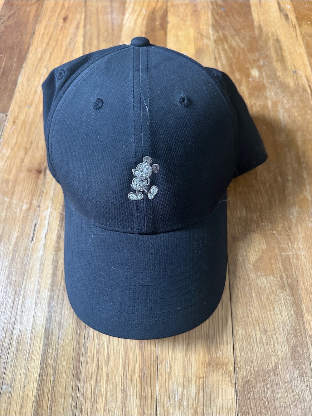 Disney World Black Baseball Cap with Embroidered Mickey
